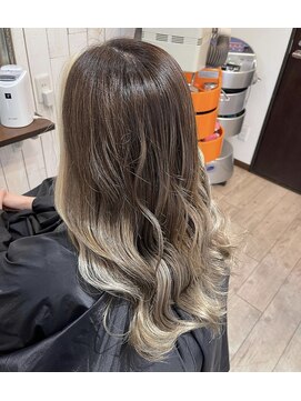 ルモ ヘアー 泉佐野店(Lumo hair) フェイスフレーミング×グラデーション