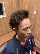 平田 理髪店&nbsp;モヒカン系ロッドパーマスタイル