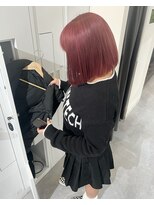 ピヨン 心斎橋(piLLon)&nbsp;アースカラー くびれヘア デザインカラー　ツートンカラー　SK08