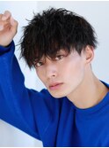 刈り上げドライマッシュ ''ソフトツイストパーマ''