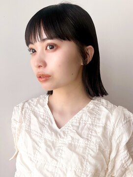 ラフ フロム ガーデン(Laf from GARDEN) 切りっぱなしお洒落ボブ/大人ガーリー/チョコレート