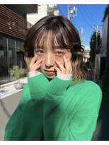 ラフィネ 成増店(raffine)&nbsp;顔周りレイヤーでふんわり動くロブ♪【成増美容室】