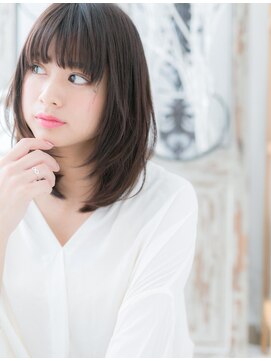 モッズヘア 上尾西口店(mod's hair) 黒髪ワイドバング前下がりミディアムボブh2上尾20代30代40代!