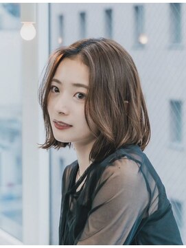 ヴィーナス 神辺店(Ve-nus) 愛されミディくせ毛風カールココアベージュ20代30代40代