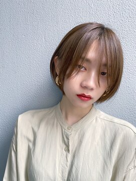 マルツ 銀座(maltu) 丸みショートボブ大人かわいい美髪ネビージュオリージュ