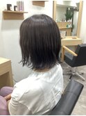 アッシュグレー×外ハネbob