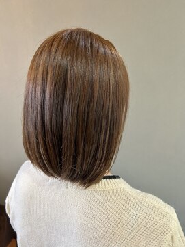 ココカラヘアー プラス(cococara‐hair plus) 透明感カラー/セピアグレージュ/アプリエカラー/肩ラインボブ