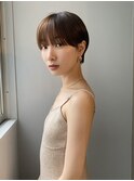 マッシュショート/前髪ストレート/ハンサムショート