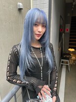 ジーナ(XENA) ペールブルー×シールエクステ70×渋谷