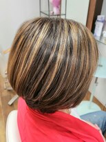 ジーウィズヘアー(G-with hair) ハイライトカラープラスショートボブ