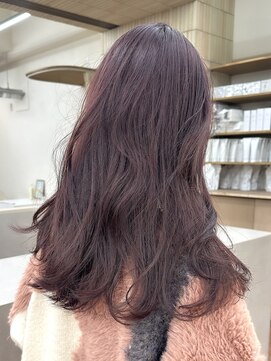 パークレーン アイス イヴェン(park lane ICI yeven) ブリーチなしダブルカラー ピンクブラウン くすみピンク/momoka