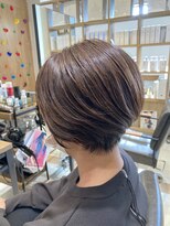 モア ヘアデザイン バイ オリジンズ つくばみどりの店(moA hair design by Origins)&nbsp;毛流れショート