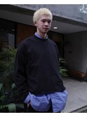 メンズカットスパイキーショートブリーチダブルカラー