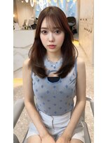 ルームバイシー 新宿(Loom. by Sea)&nbsp;アプリコットオレンジ×くびれヘア[夏/美髪/グレージュ]