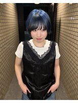 シイ(SIE)&nbsp;ブルー×グレーのアンブレラカラー☆☆