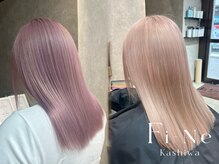 フィーネ 柏(Fi-Ne)の雰囲気（ブリーチを使ったハイトーンと暗髪の艶感カラーが得意です。）