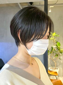 エリマ 武蔵小杉(elima) 武蔵小杉大人丸みショートボブ顔まわり小顔カット髪質改善40代