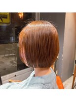 インス(ensue)&nbsp;◎大人可愛い小顔ショートレイヤー切りっぱなしボブ