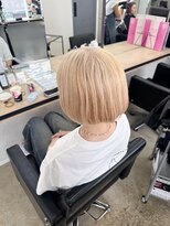 アジールヘア 赤羽駅南口店(agir hair) 韓国風×ホワイトベージュ×ブリーチ2回で垢抜けミニボブ