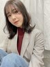 【透明感カラー】カット+外国人風カラー+TR￥12,500→