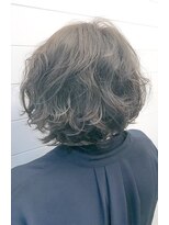 ワンバイワン(ONE BY ONE)&nbsp;ワンプロセスアッシュグレー無造作パーマ