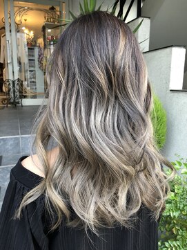 ルーナヘアー(LUNA hair) 『京都 ルーナ』バレイヤージュ ダブルカラー 【草木真一郎】