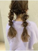 ツイン編みおろし☆