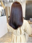 ブリーチなしカシスオレンジカラー