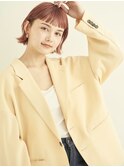 ボブ/カーキグレージュ/マッシュショート/大人かわいい[新宿駅]