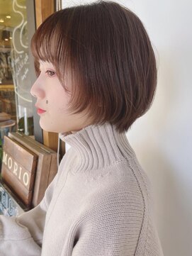 モリオフロムロンドン 原宿本店(morio from London) 【morio 原宿】レイヤーボブ 顔まわりレイヤー ショートボブ