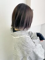 キャンバス バイ ネオリーブ 横浜西口(Canvas by neo.)&nbsp;きりっぱなしボブ　外ハネボブ　ラベンダーベージュ