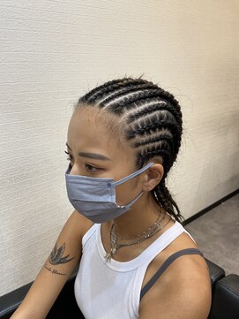 レパード(Leopard) コーンロウ(地毛)