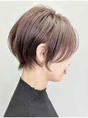 似合わせカット×大人ショート×ブリーチ無しダブルカラー