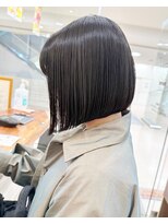 モリオ フロム ロンドン サッポロファクトリー店(morio FROM LONDON)&nbsp;【morio札幌】札幌ボブ　大人ヘア黒髪前下がりボブ