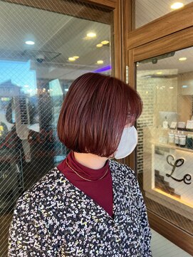 ロク 白楽(rocu) 前髪/マチルダボブ/ピンクベージュインナー/グレージュ[白楽駅]