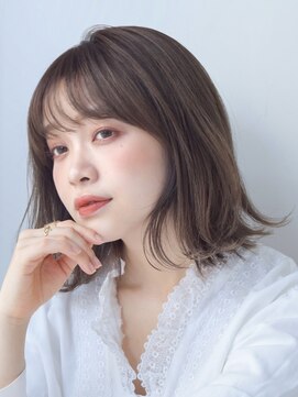 ガーデンヨコハマエスト(GARDEN YOKOHAMA est) 似合わせカット　グレージュ　メルティ方―　レイヤー　前髪