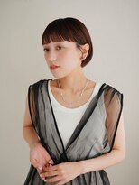 ムク 甲府(muku.)&nbsp;ミディアムヘア/斜めバング/グレージュカラー/甲府駅