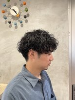 エッジ ヘア メイク(edge hair +make) 波巻きスパイラル/強めカール/おしゃれパーマ