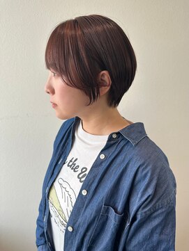 サラ ビューティー サイト 古賀店(SARA Beauty Sight) ショートカット/大人ショート/ハイライト/ピンク/20代30代40代