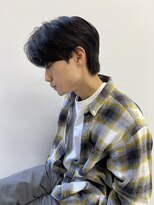 ウルフ/アッシュブラック/カルマパーマ/ベリーショート/表参道