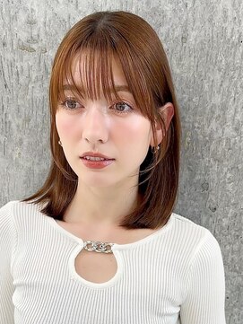 ハローバイシー 仙台(Hello by Sea) 韓国風前髪×レイヤーカット【髪質改善/新宿/レイヤーカット】