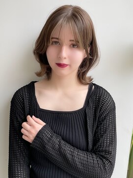 トルネード(TORNADO) 切りっぱなしボブ美髪ピンクブラウンくびれミディ M20240603