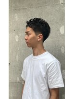 クオンヒール 堺筋本町店(QUON HEAL) 黒髪×スパイキーショート