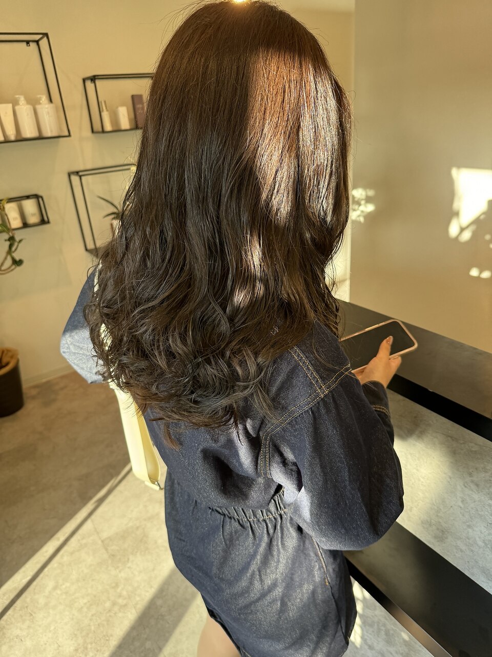 デジタルパーマ 長め前髪のデジタルパーマひし形シルエット - 【公式】AFLOAT