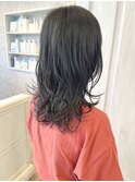 福山市Caaryふんわり立体感パーマロングレイヤー20代30代40代