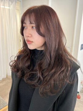 ミュラ(mulah) ブリーチなし暖色カラーピンクバイオレット＊ゆる巻き春カラー