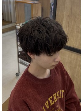 エッジ(EDGE) シャドウパーマ刈らないマッシュショートレイヤースタイル