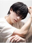 刈り上げなし ニュアンスパーマ ブルーブラック MOMO