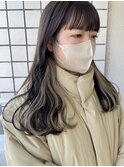 姫路インナーカラーイヤリングカラーミルクティーベージュ