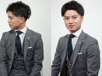 カズヘア 段原店(Kazu Hair)の写真/【清潔感のあるスタイルで好印象に！】ON/OFF楽しめるハイクオリティなデザインをご提供◎